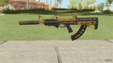 Bullpup Rifle Two Upgrades V6 Main Tint Gta V Pour Gta San Andreas