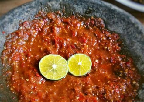 Resep Sambel Terasi Mentah Oleh Cici Andriyani Cookpad