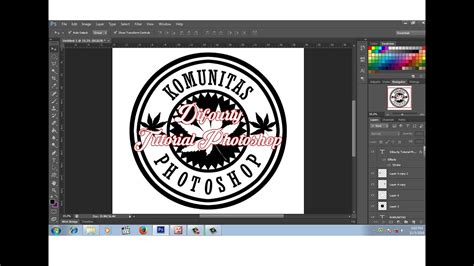 Cara Desain Logo Komunitas Keren Dengan Photoshop Youtube