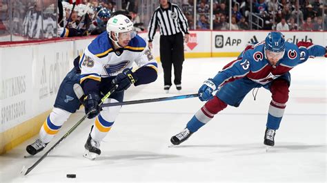 En Trois Points Avalanche Vs Blues Match No Lnh