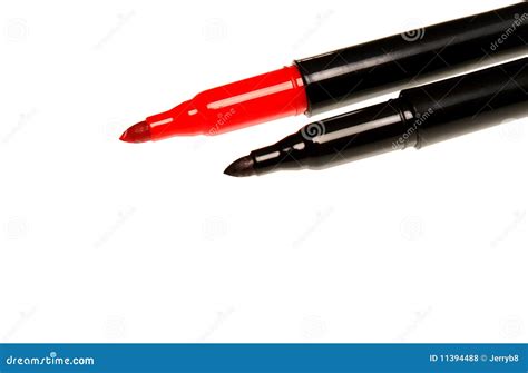 Red And Black Markers Stock Photo Image Of School Colors 11394488