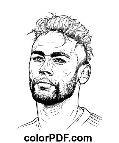 Neymar Da Silva Santos Coloriages Et Livres En Pdf