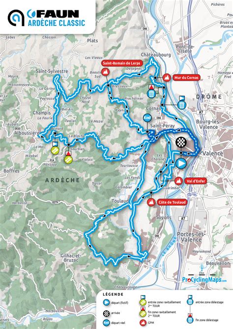 Cyclisme Boucles Drôme Ardèche parcours horaires Julian