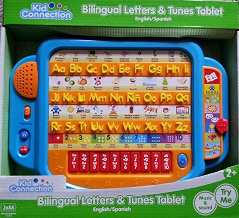 Bilingual Letters And Tunes Learning Tablet Blue Baby Toddler Baby Toys