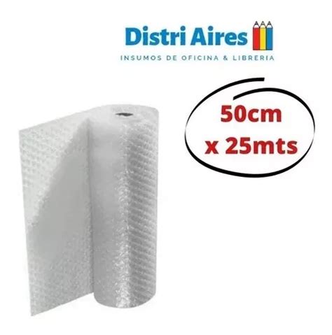 Rollo Plastico Burbujas Polietileno Pluribol Cm X Mts