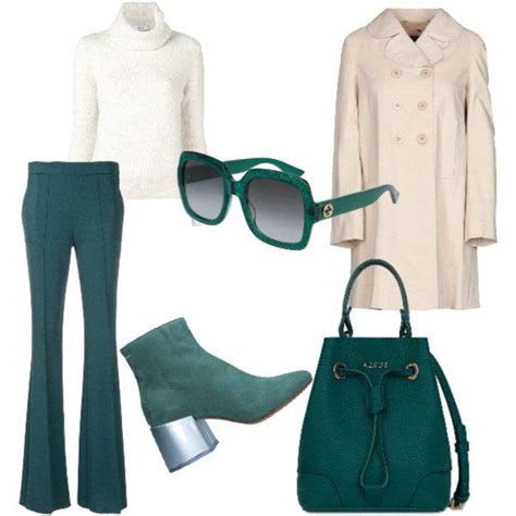 Outfit Verde E Panna Work Outfit Winter Outfits Trendy Outfits