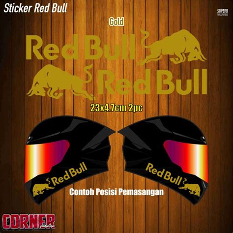 Jual Cutting Sticker Helm Kyt Tt Course Sticker Helm Redbull