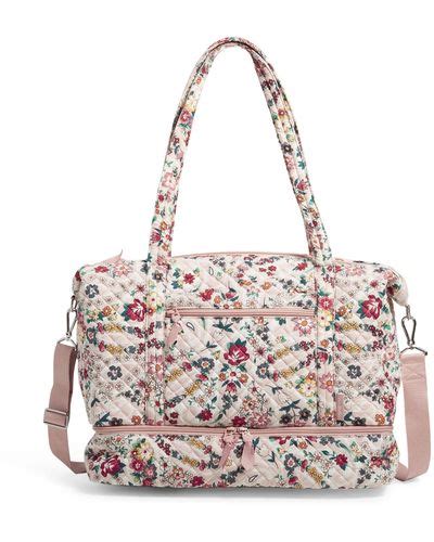 Pink Vera Bradley Tote Bags For Women Lyst