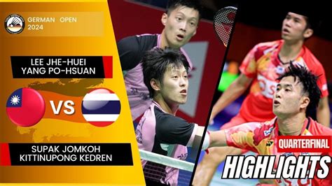 Lee Yang Tpe Vs Jomkoh Kedren Tha R German Open Youtube