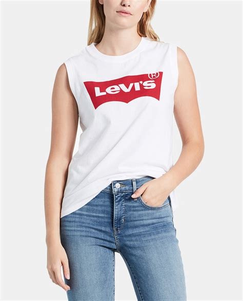 Camiseta De Mujer Levi S Sin Mangas Y Con Logo Delantero Levi S