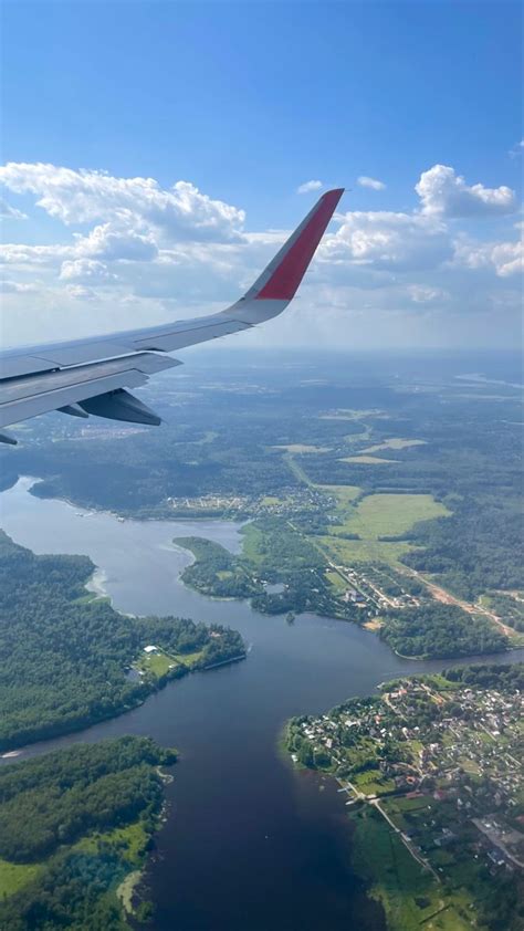 Самолет Перелет Небо Пейзаж Путешествие Airplane Airport Travel ...