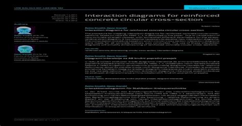 Interaction Diagrams For Reinforced Concrete Circular Cross Section [pdf Document]