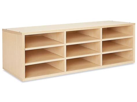 Mail Sorter Wood 9 Compartment H 4847 Uline