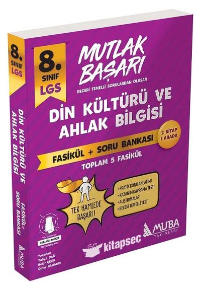 8 Sınıf LGS Din Kültürü ve Ahlak Bilgisi Mutlak Başarı Fasikül Soru