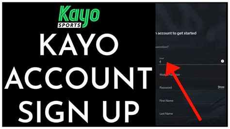 Kayo Signup How To Create Open Account On Kayo Sports Youtube