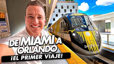 VIAJÉ EN EL PRIMER TREN DE MIAMI A ORLANDO YouTube