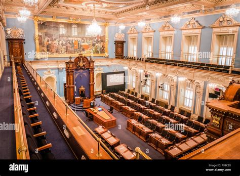 Parliament Building Interior Quebec City Canada Stock Photo Alamy