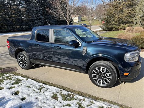 Took Delivery Of Our Alto Blue Maverick Lariat Hybrid Today Pics And
