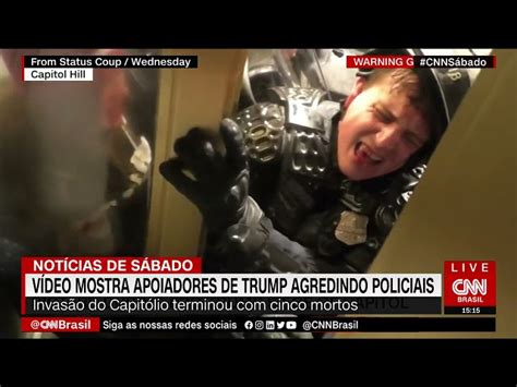 Vídeo Mostra Apoiadores De Trump Agredindo Policiais Assista Cnn Brasil