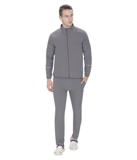 Nike Grey Polyester Lycra Tracksuit Single Buy Nike Grey Polyester