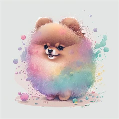 Watercolor Pomeranian Artofit