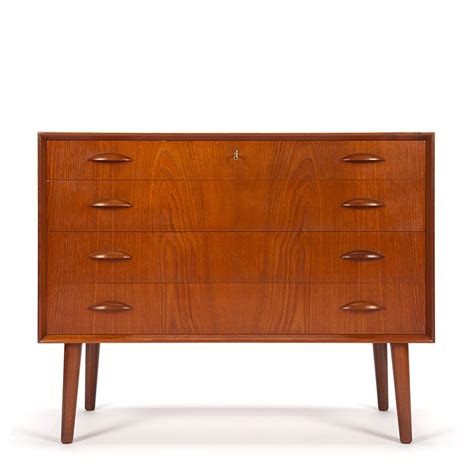 Danish Vintage Teak Chest Of Drawers Design Johannes Sorth