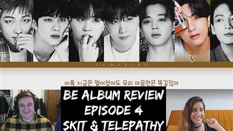 Bts Be Album Review Episode 4 Skit Telepathy Youtube