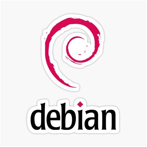 Debian Logo Sticker For Sale By Jugulaire Redbubble