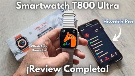 Smartwatch T800 Ultra Características y Configuración COMPLETA