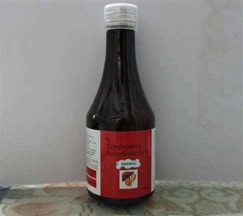 Cyproheptadine Hydrochloride Syrup Ip Ml Packaging Type Bottle