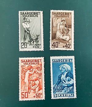 Territory Of The Saar Basin Set Of Stamps For Sale In Online Auctions