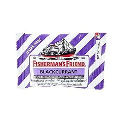 Sugar Free Blackcurrant Flavour Fisherman S Friend Lozenges Pack Of