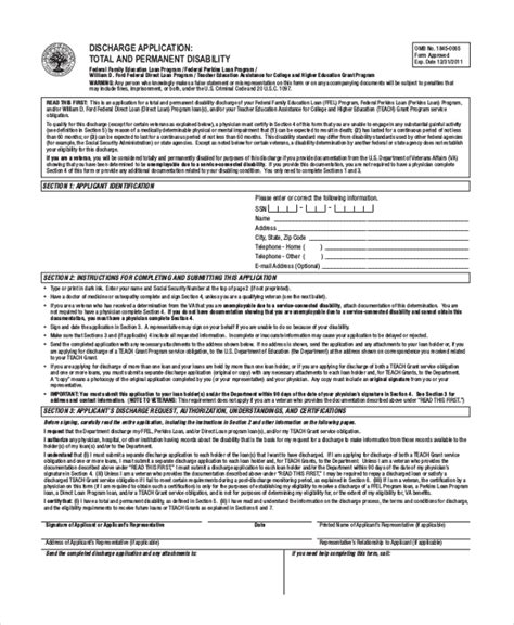 Free 8 Sample Disability Application Forms In Pdf