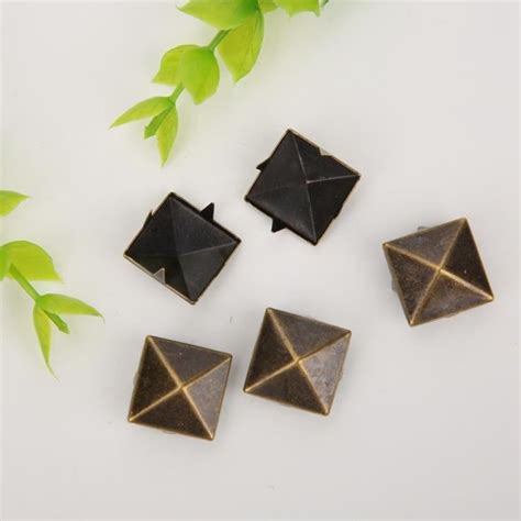 Hurrise Pyramide Rivet Pcs Square Pyramid Punk Rivets Claw Metal