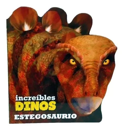 Super Libro Dinosaurios Estegosaurio Hojas Duras A Color MercadoLibre