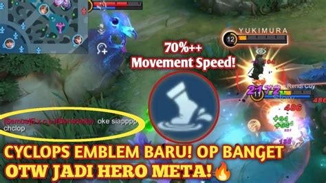 Cyclops Buff Pake Emblem Baru Makin Op Rotasi Cepet Banget Build