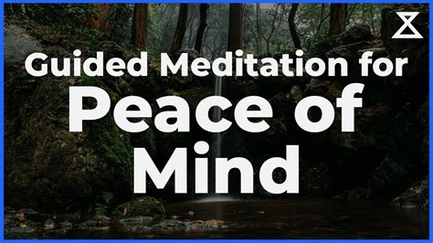 Guided Meditation For Peace Of Mind YouTube