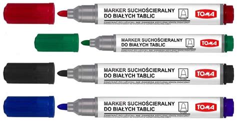 ARTYKUŁY PIŚMIENNICZE Marker suchościeralny okrągły TO 266 Toma