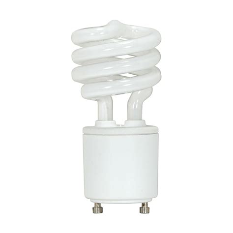 SATCO S8203 T2 Mini Spiral CFL Light Bulb Bi Pin GU24 Base 13W 120V