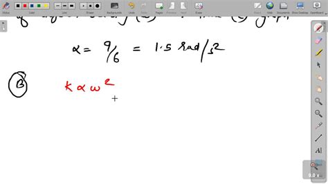 Solved The Figure Gives Angular Speed Versus Time For A Thin Rod That