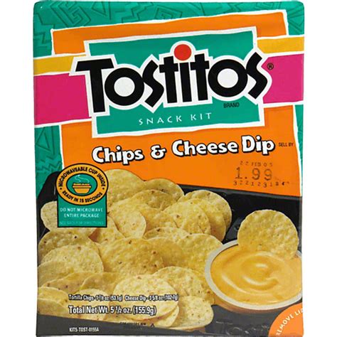 Tostitos Chips And Cheese Dip Snack Kit Shop Edwards Food Giant