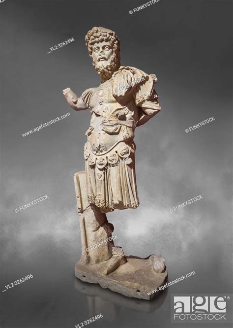 Roman Statue Of Emperor Septimus Severus Marble Perge 2nd Century AD