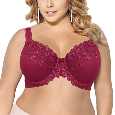 Bra Women Bras Womens Underwear Thin Underwired Bra Gray Big Size Top