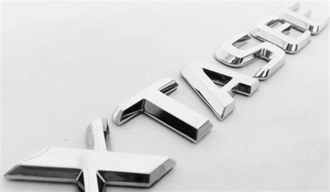 Chrome Car Letters Oem Automotive D Chrome Lettering Kits Badges