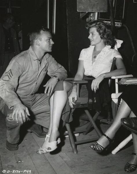 Aldo Ray And Rita Hayworth On The Set Of Miss Sadie Thompson