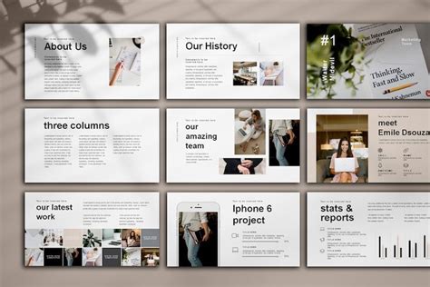 Minimale Pr Sentation Powerpoint Pr Sentation Clean Etsy De Ideen