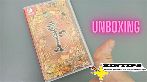 Kintips Unboxing Romancing Saga 3 Remaster Physical Import English