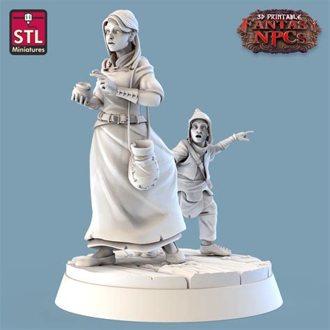 3d Printable Fantasy Npcs Sg4 Individual Characters By Stl Miniatures