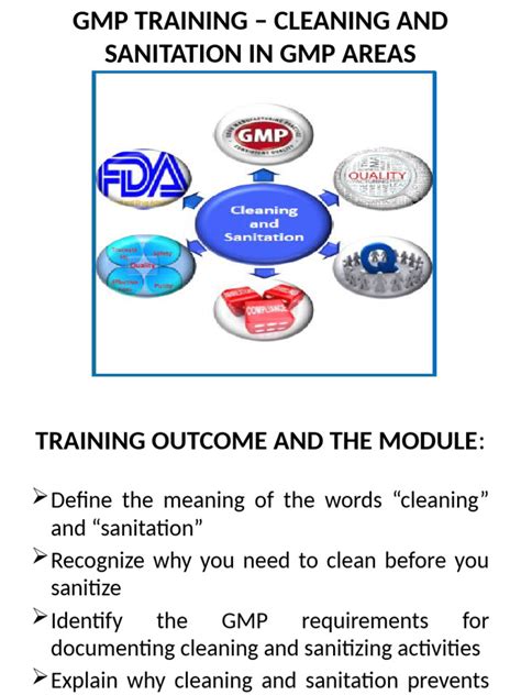 gmp training cleaning  sanitation  gmp  disinfectant