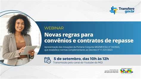 Webinar Novas Regras para Convênios e Contratos de Repasse YouTube